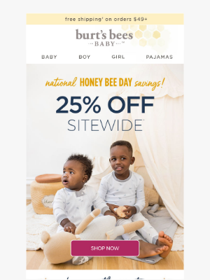 Burt's Bees Baby - ENDS TONIGHT! 25% off Sitewide*!