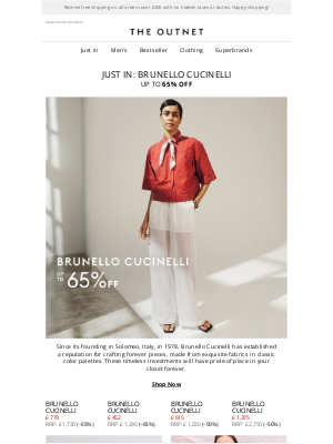 The Outnet (United Kingdom) - JUST IN: Brunello Cucinelli