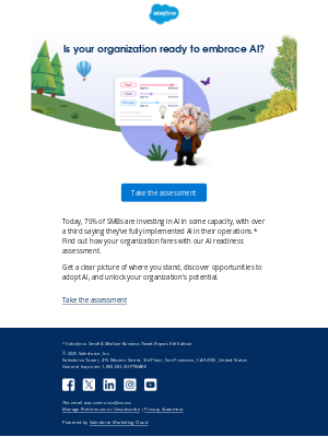 Salesforce - Is your small business AI-ready? Take the test.