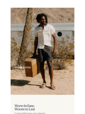 Taylor Stitch - Heat Calls for Hemp