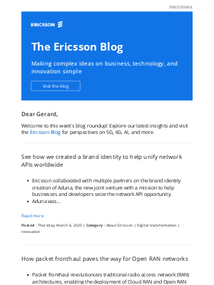 Ericsson - Your latest update from the Ericsson Blog