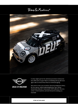 Deus Ex Machina - Find Deus trackside at the Nürburgring 24 Hour Race.