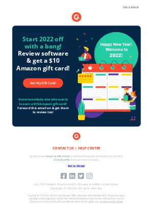 G2 Crowd - Start 2022 with $10 from us