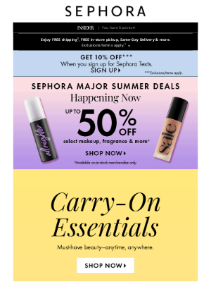 Sephora (Canada) - Open for cult-fave minis 💌