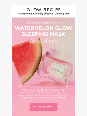 Glow Recipe - Our OG mask is saying sweet dreams