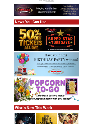 Marquee Cinemas - Watch a Movie with Us this Weekend!