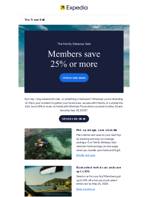 Expedia - Don't miss savings of 25% or more