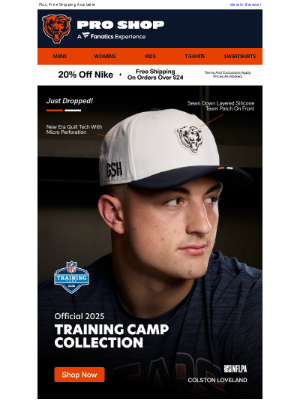 Chicago Bears - Now Available! The Official Gear Of Training Camp