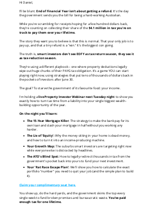 Positive Real Estate - How to legally starve the ATO