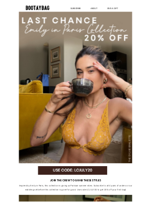 BootayBag - Get 20% OFF the Paris Collection 🕊️