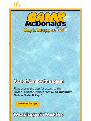 McDonald's - ​Camp McDonald's Week 1—it’s hot Grimace summer 💜💧