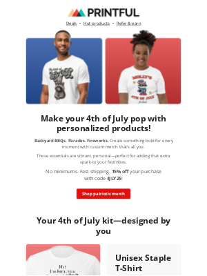 Printful - Light up with 4th of July gear 🎆
