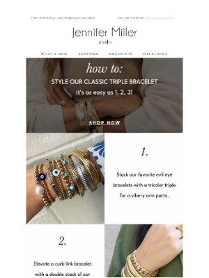 Jennifer Miller Jewelry - One Classic Bracelet. Three Ways.