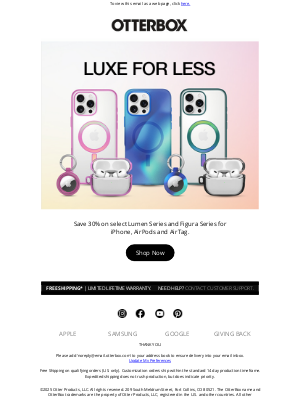 OtterBox - Save 30% on head-turning protection for Apple