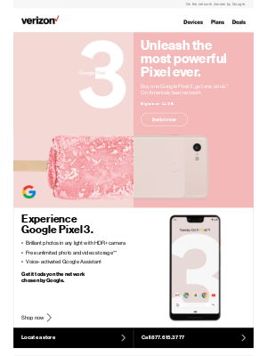 Verizon - Make the switch to Google Pixel 3
