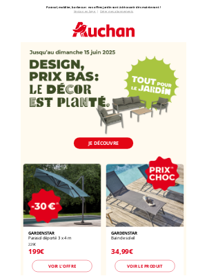 Auchan (France) - Le décor est planté : place au jardin 🌿