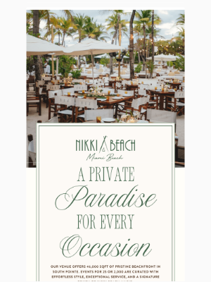 Nikki Beach - Celebrate Life on South Beach