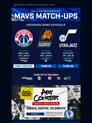 Dallas Mavericks - 🏀 Mavs Match-Ups