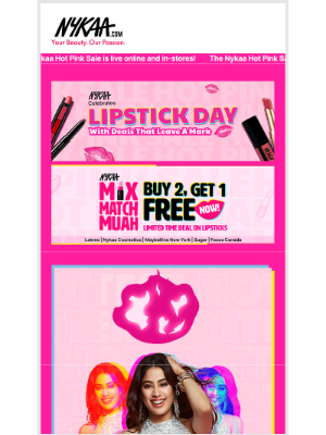 Nykaa - 🔥💗Hottest Deals + B2G1 Free on Lipsticks!🔥💗