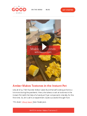 The Good Kitchen - Amber Makes Tostones at Home