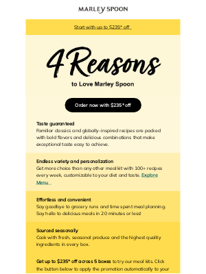 Marley Spoon - 4 Reasons to 💛 Marley Spoon
