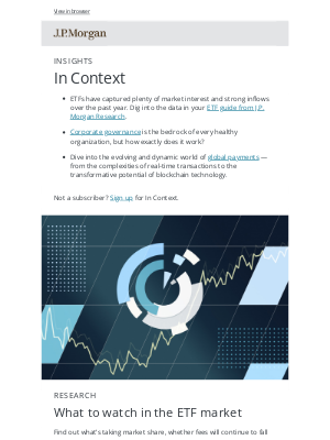 J.P. Morgan - Your ETF Market Guide