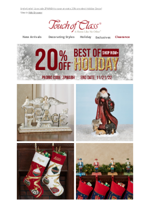 Touch of Class - Santa is here with savings