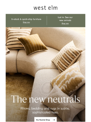 West Elm - Shop the newest neutrals