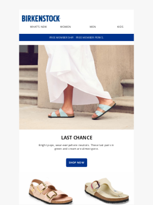 Birkenstock - Last Chance: Nature-inspired colors