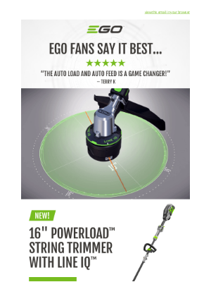 EGO - EGO owners are raving about new LINE IQ™