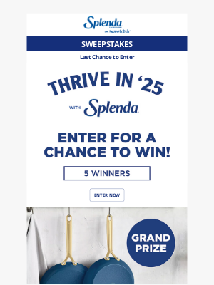 Splenda - Sweepstakes ends soon. Enter today!