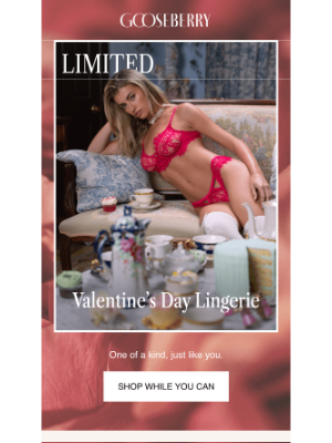 Limited Edition Valentine’s Lingerie❣️