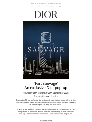 Dior (United Kingdom) - Your exclusive invitation to a one-of-a-kind Dior pop-up experience
