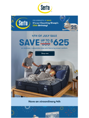 Serta - July 4th Savings Are Here—Up to $700 Off!