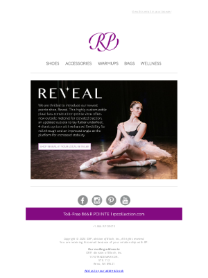 Russian Pointe - REVEAL your potential with RP's NEW pleatless pointe shoe! 💜