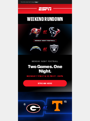 This Weekend: A MNF Doubleheader & More 🏈