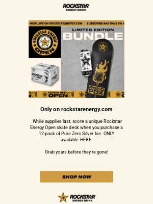 Rockstar Energy Drink - It's here! LIMITED EDITION Skate Deck