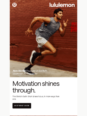 Lululemon - Stretch Satin, the shiny new champ