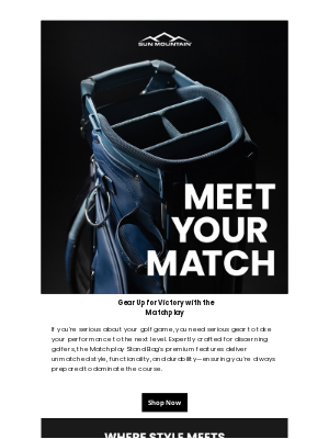 Sun Mountain Sports - Unleash Your Edge: Meet the Matchplay Stand Bag