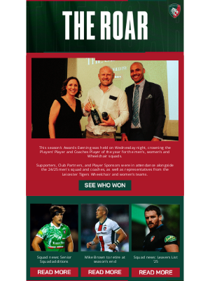 Leicester Tigers - And, the winner is…