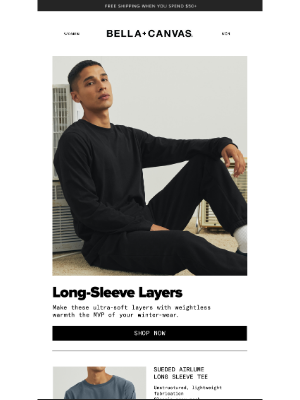 Bella + Canvas - The Long (Sleeve) Game