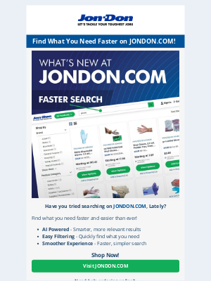 jon-don inc - Finding products on JONDON.COM is easier than ever!