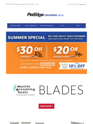 PetEdge - LAST DAY: $30 Off + Blades on Sale
