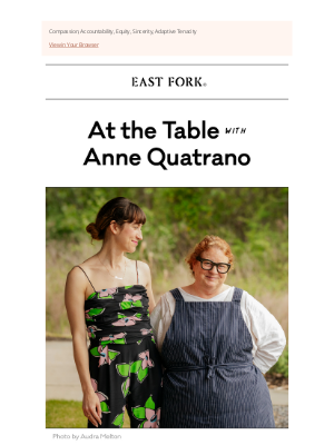East Fork - Anne Quatrano will never retire