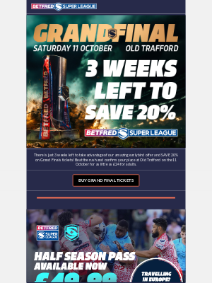 Not long left to SAVE 20% ⏱️