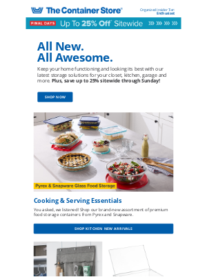 The Container Store - Summer New Arrivals Are HERE ☀️