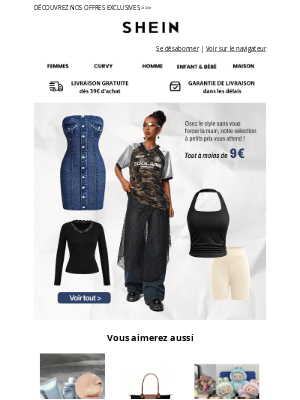 Shein (France) - Soyez au top dans toutes les situations avec nos pièces incontournables ! 