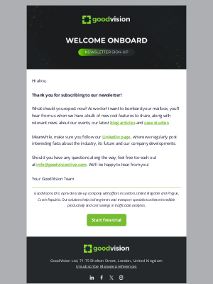GoodVision - 👋 Welcome onboard!