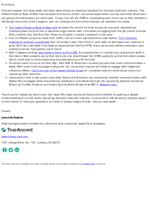 TrueAccord - Auto Loan Delinquencies Spiking and More CFPB Cuts Looming