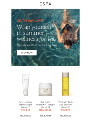 Wrap yourself in summer wellness - for less